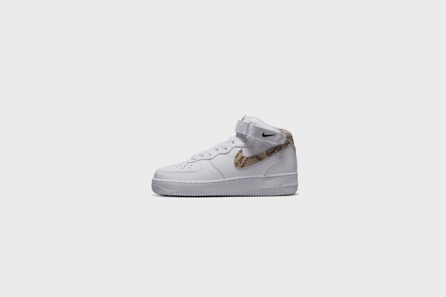 Sneakers * | Wmns Nike Air Force 1 '07 Mid (White/Sanddrift-Black)