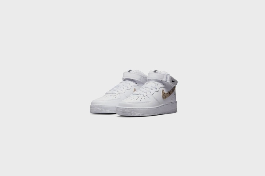 Sneakers * | Wmns Nike Air Force 1 '07 Mid (White/Sanddrift-Black)