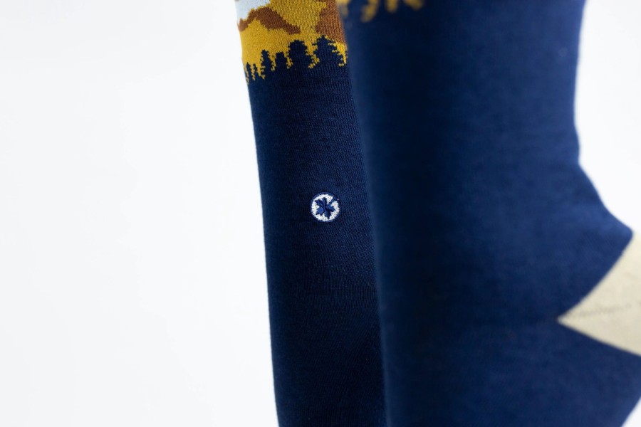 Accessories * | Arkansocks Pinnacle View (Navy/Mud)