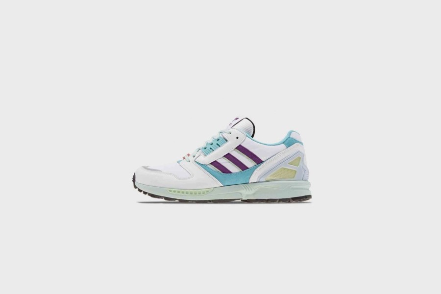 Sneakers * | Adidas Zx8000 (White/Purple/Light Aqua)