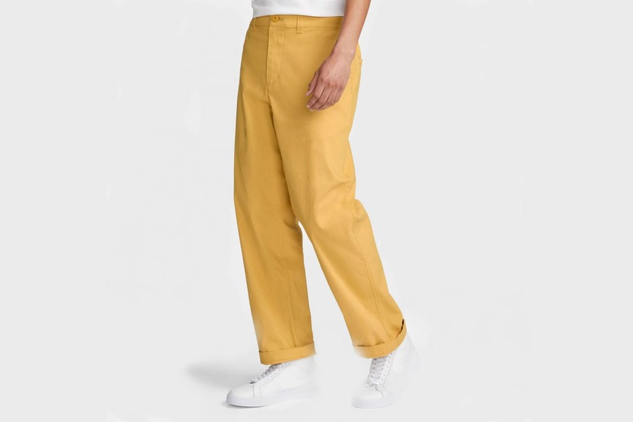 Apparel * | Nike Sb Loose-Fit Skate Chino Trousers (Mustard Yellow)