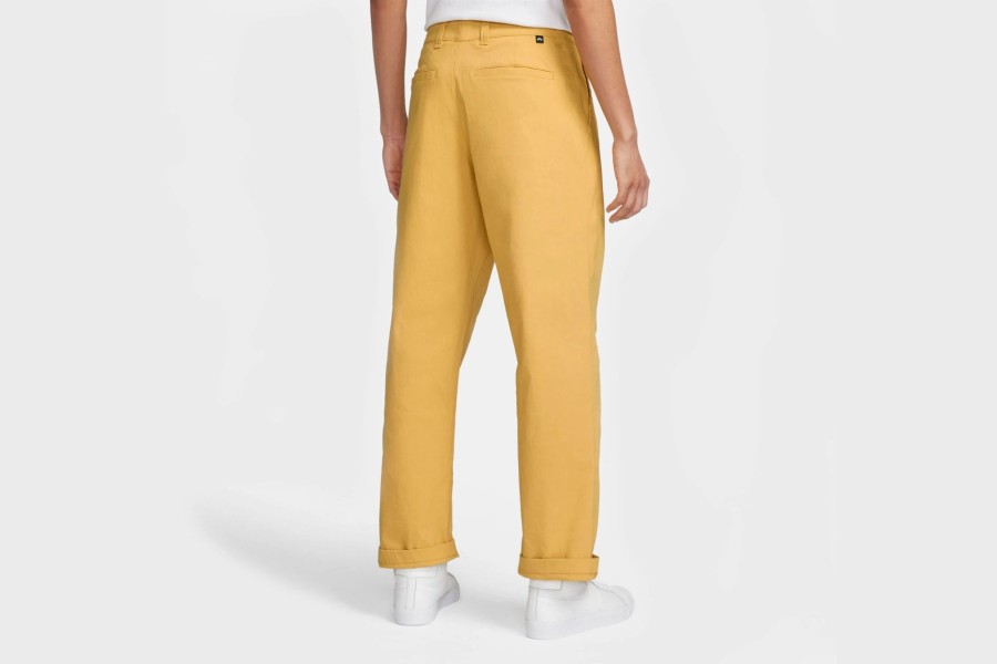 Apparel * | Nike Sb Loose-Fit Skate Chino Trousers (Mustard Yellow)