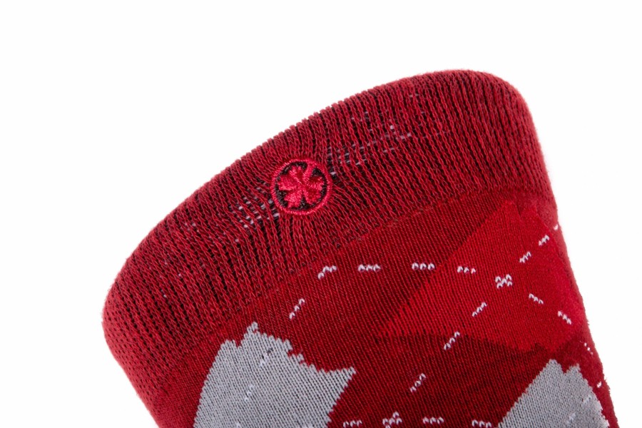 Accessories * | Arkansocks Argyle State Of Mind (Team Red/Ash Grey)