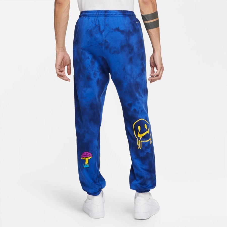 Apparel * | Nike Peace, Love, Basketball Pants (Blue Void/Speed Yellow)