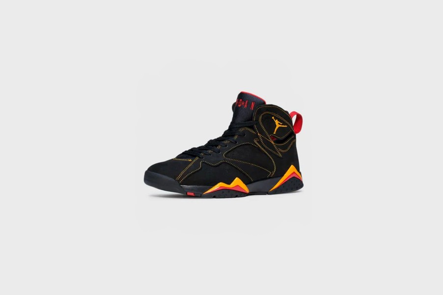 Sneakers * | Air Jordan Retro 7 Bg (Black/Citrus-Varsity Red)