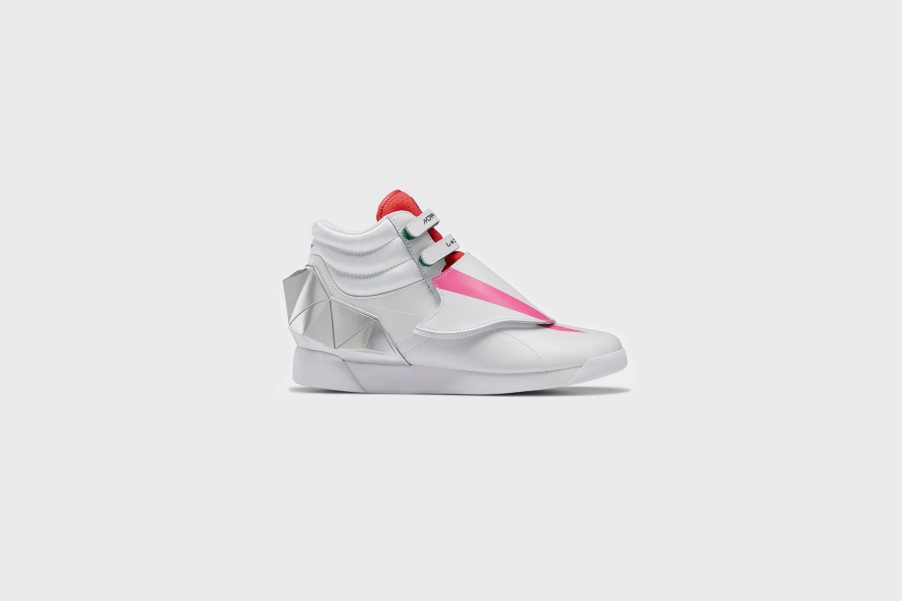 Sneakers * | Reebok Power Rangers F/S Hi Women'S (White/Charged Pink/Silver Met)