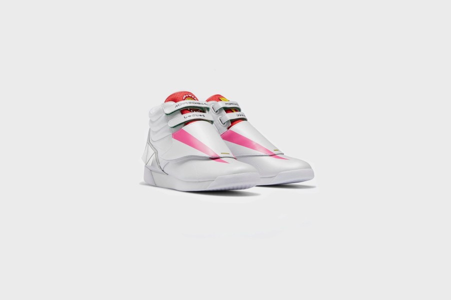 Sneakers * | Reebok Power Rangers F/S Hi Women'S (White/Charged Pink/Silver Met)