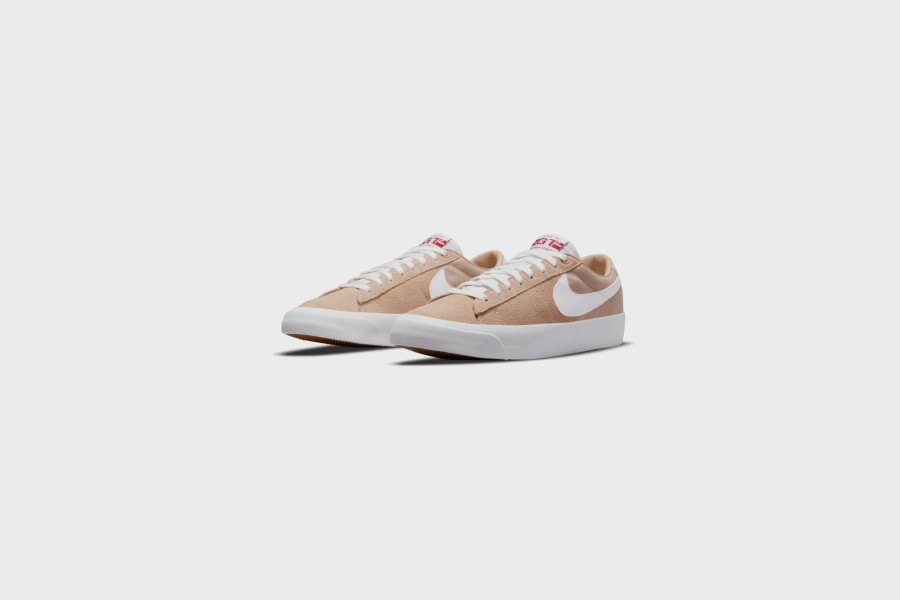 Sneakers * | Nike Sb Zoom Blazer Low Pro Gt (Bio Beige/White-Gym Red-White)