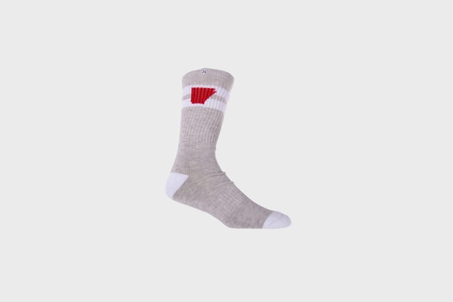 Accessories * | Arkansocks Tailgater (Ash Heather/Red)