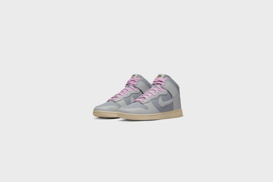 Sneakers * | Nike Dunk Hi Retro Prm (Lt Smoke Grey/Grey Fog-Sail)