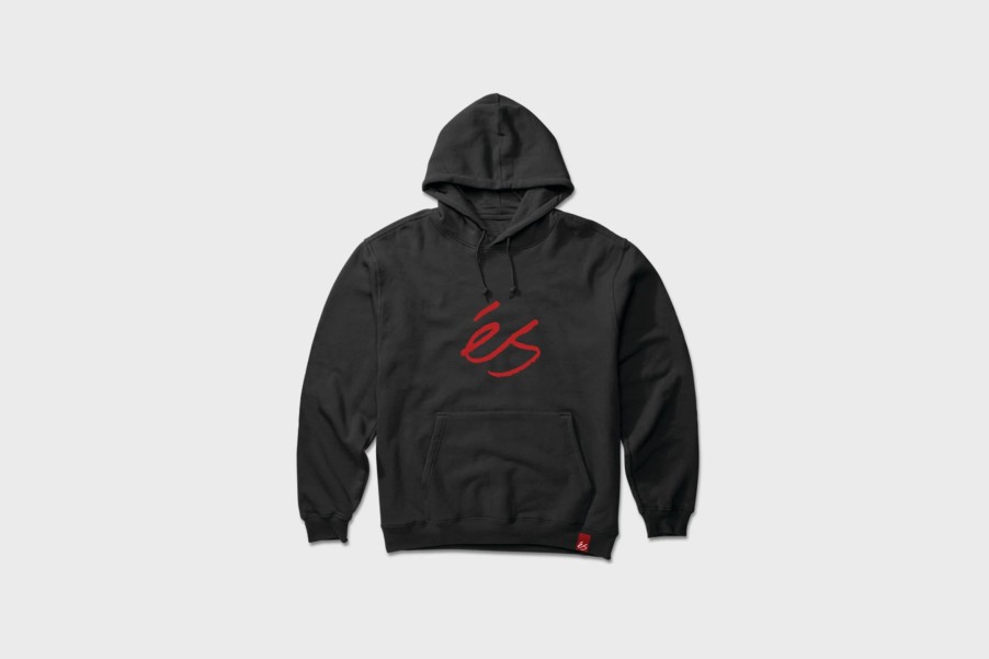 Apparel * | Es Es Script Hoodie (Black)