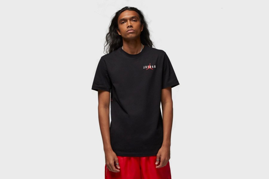 Apparel * | Jordan Graphic Jumpman T-Shirt (Black/Red)