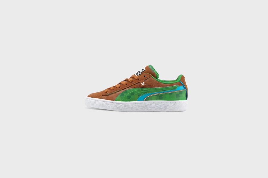 Sneakers * | Puma Suede Minecraft (Friar Brown Fern Green)