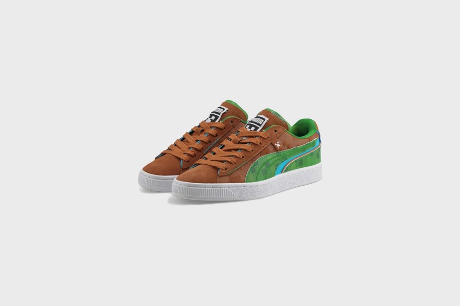 Sneakers * | Puma Suede Minecraft (Friar Brown Fern Green)