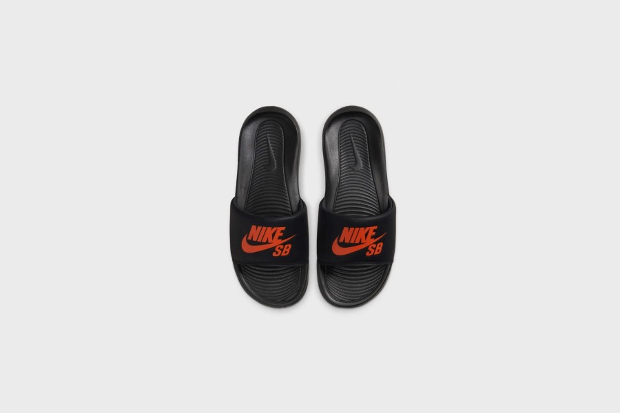 Sneakers * | Nike Sb Victori One Slide (Black/Team Orange-Black)