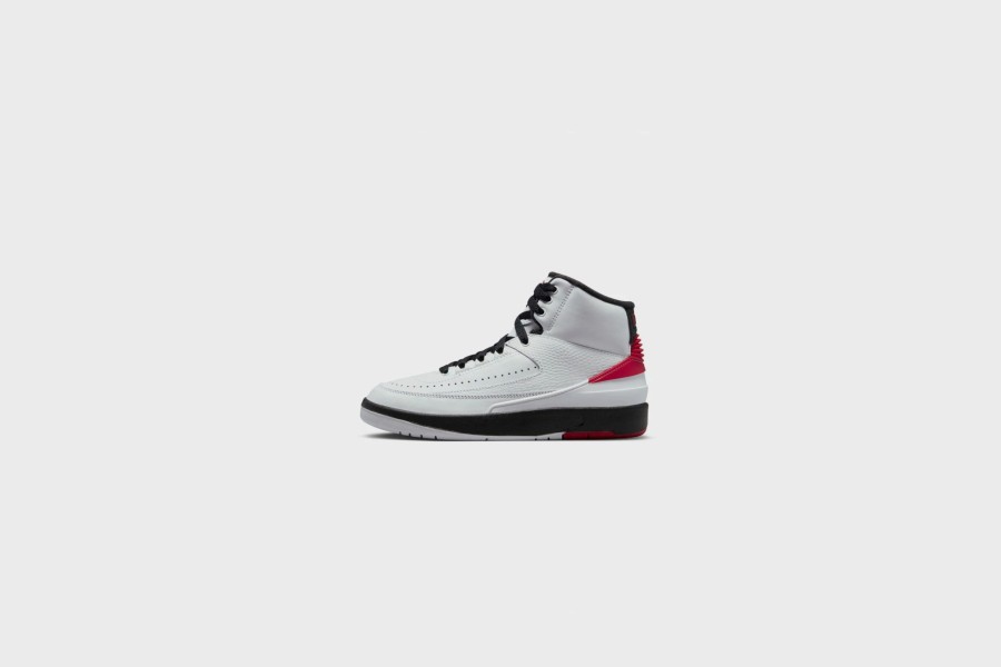 Sneakers * | Air Jordan 2 Retro (Gs) (White/Varsity Red-Black)