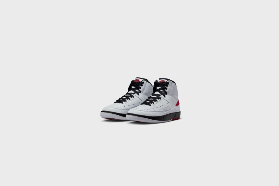 Sneakers * | Air Jordan 2 Retro (Gs) (White/Varsity Red-Black)