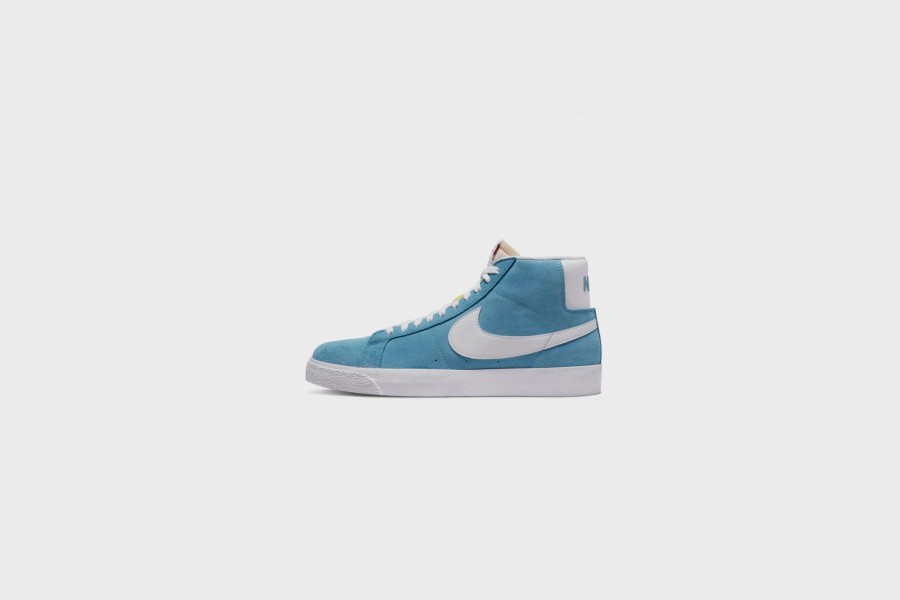 Sneakers * | Nike Sb Zoom Blazer Mid (Cerulean/White-Cerulean-White)