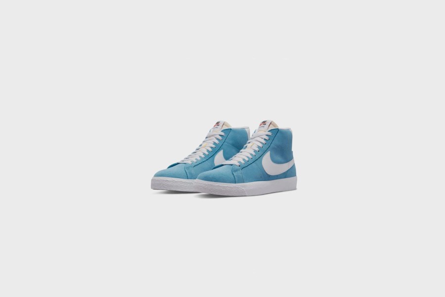 Sneakers * | Nike Sb Zoom Blazer Mid (Cerulean/White-Cerulean-White)