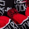 Headwear * | 47 Brand Rck X 47 Travelers Calgary Cuff Knit (Black/White/Red)