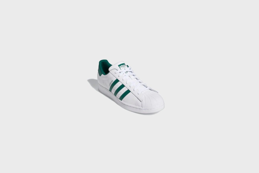 Sneakers * | Adidas Superstar (White/Green/White)