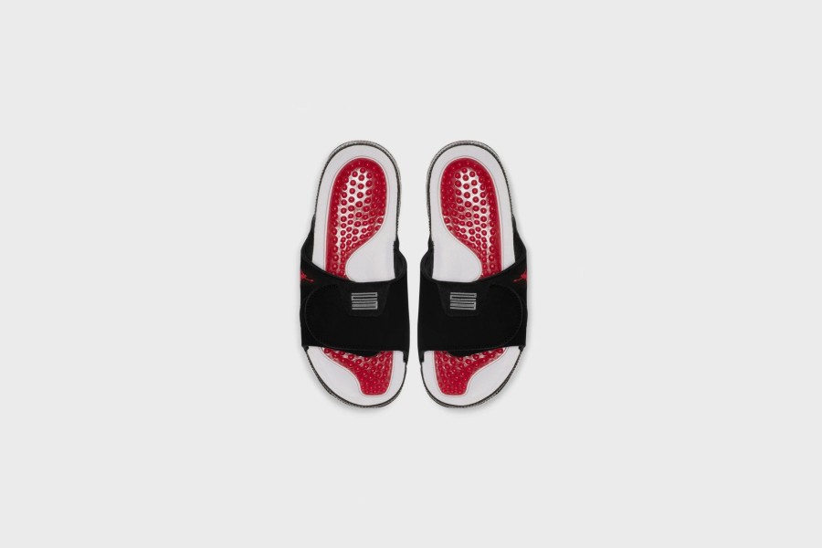 Sneakers * | Jordan Hydro Xi Retro Slide (Black/Varsity Red-Varsity Red)