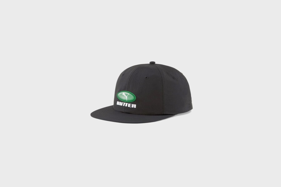 Headwear * | Puma X Butter Goods Flatbrim Hat (Puma Black/Amazon Green)