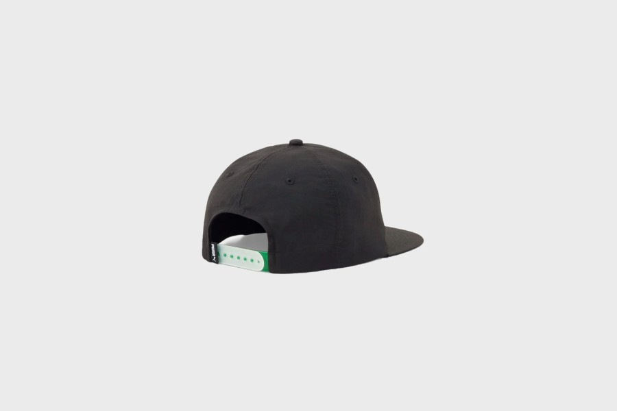 Headwear * | Puma X Butter Goods Flatbrim Hat (Puma Black/Amazon Green)