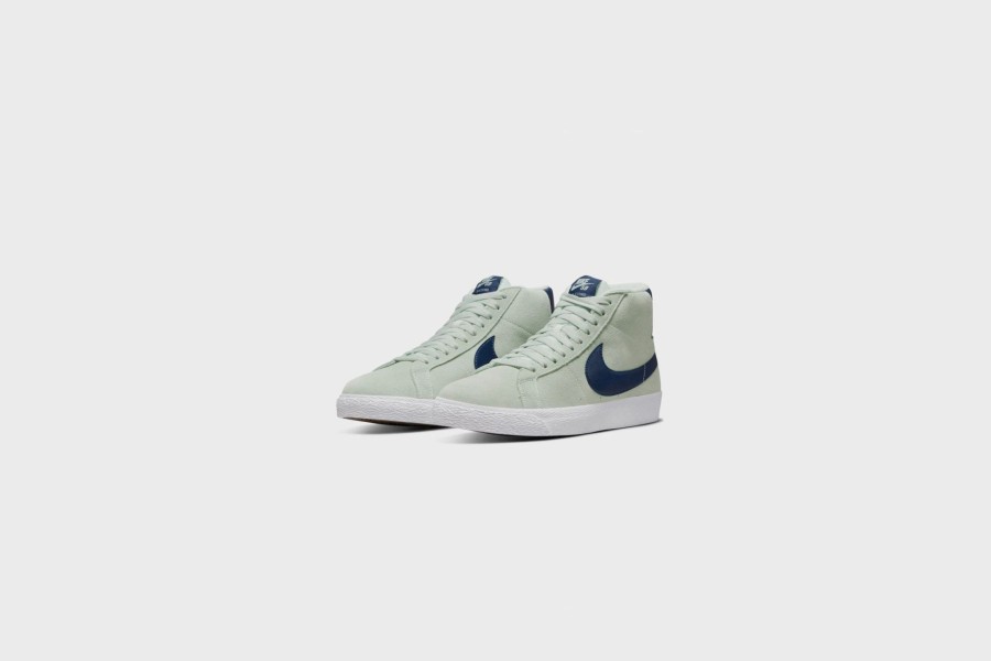 Sneakers * | Nike Sb Zoom Blazer Mid (Barely Green/Navy)