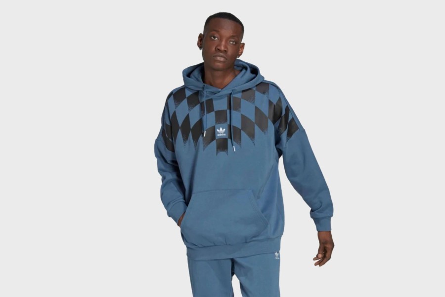 Apparel * | Adidas Rekive Graphic Hoodie (Wonder Steel)