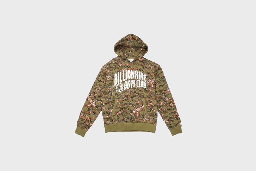 Apparel * | Billionaire Boys Club Bbc Camo Arch Hoodie (Olive Drab)