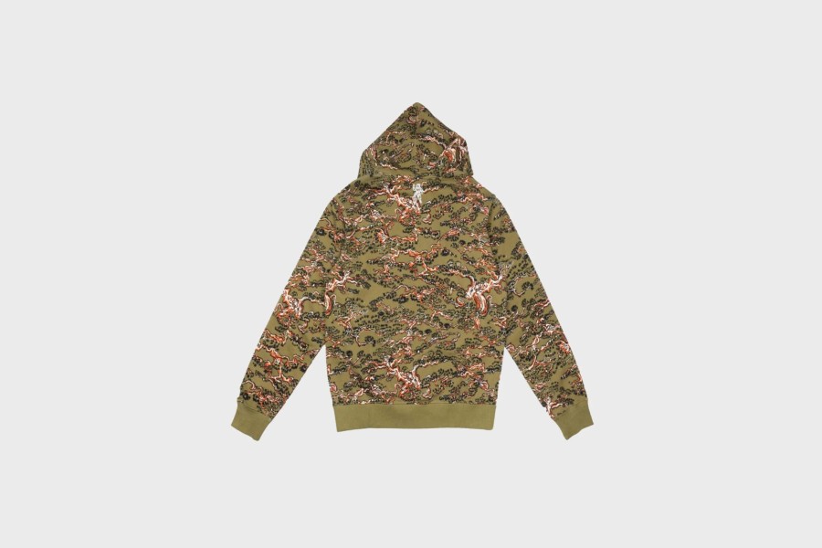 Apparel * | Billionaire Boys Club Bbc Camo Arch Hoodie (Olive Drab)