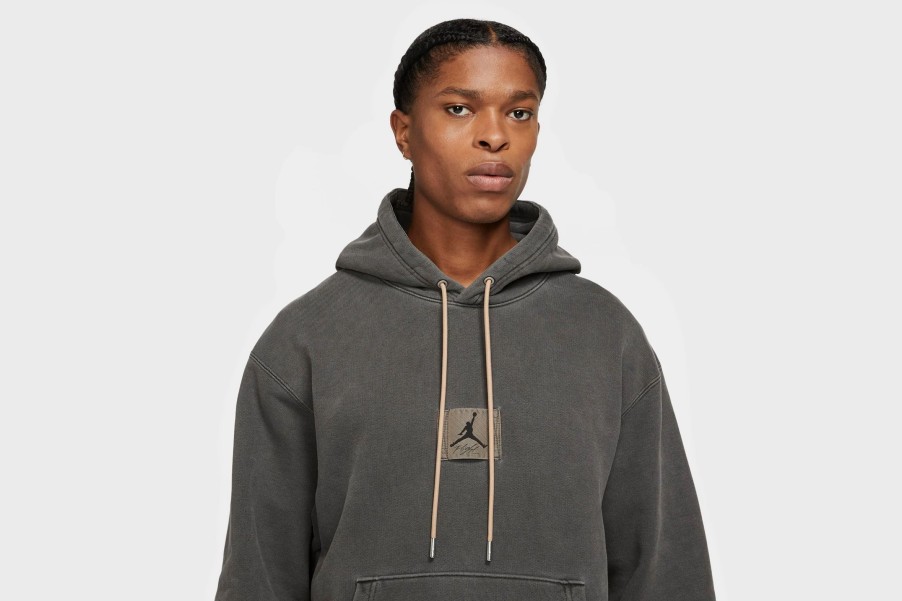 Apparel * | Jordan Flight Heritage Pullover Hoodie (Black)