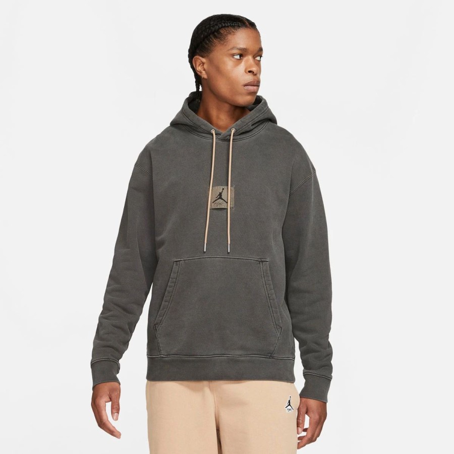 Apparel * | Jordan Flight Heritage Pullover Hoodie (Black)