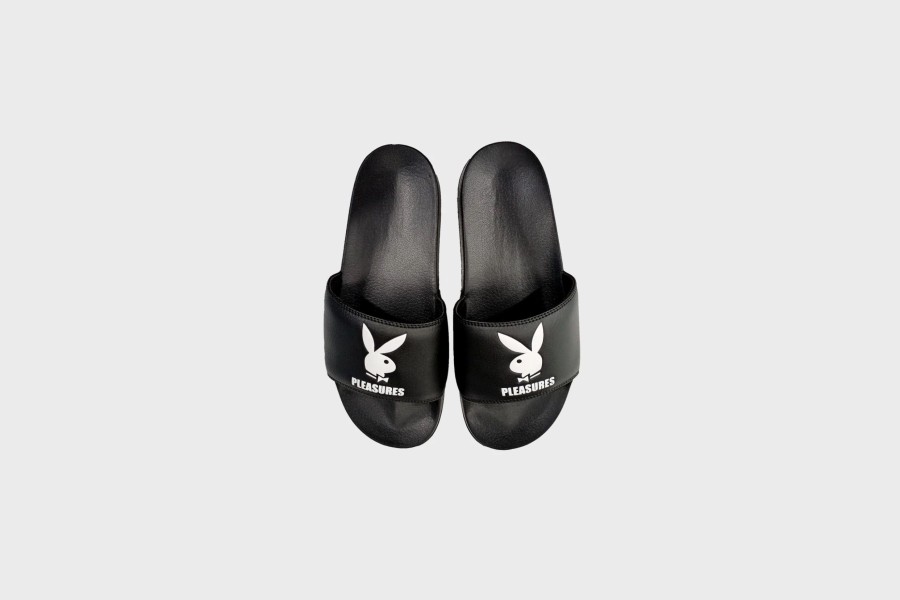 Sneakers * | Pleasures Playboy Slides (Black)