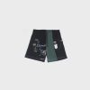 Apparel * | Jungles Television Split Short (Black/Green)