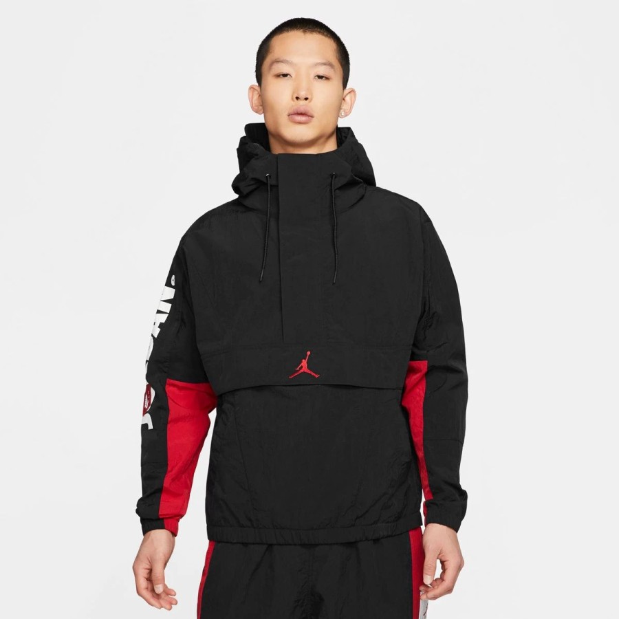 Apparel * | Jordan Jumpman Classic Jacket (Black/Red)