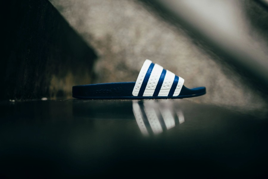 Sneakers * | Adidas Adilette (Adidas Blue/White)