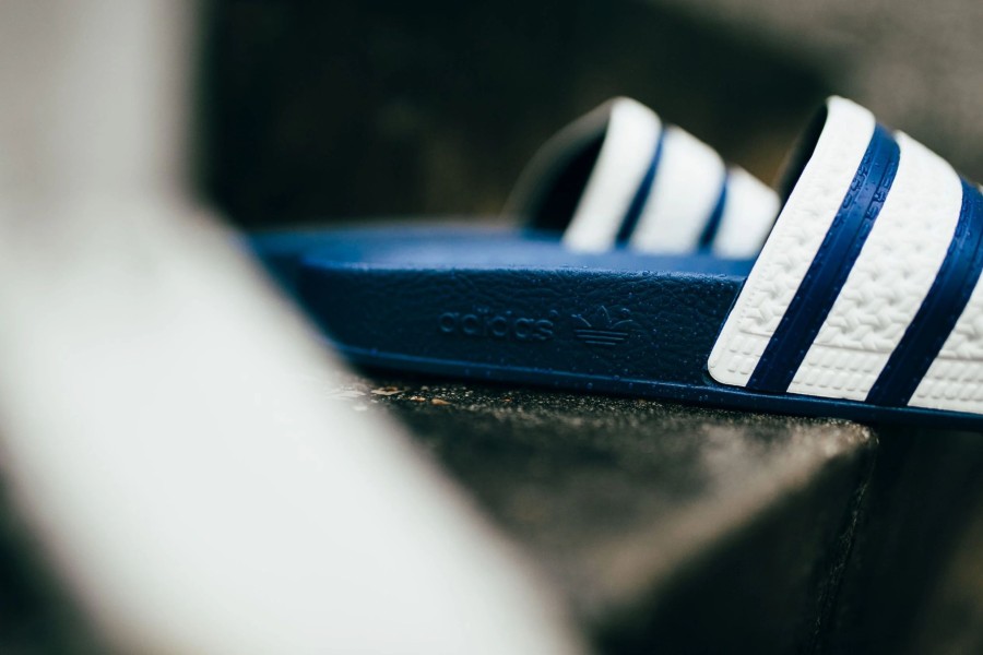 Sneakers * | Adidas Adilette (Adidas Blue/White)