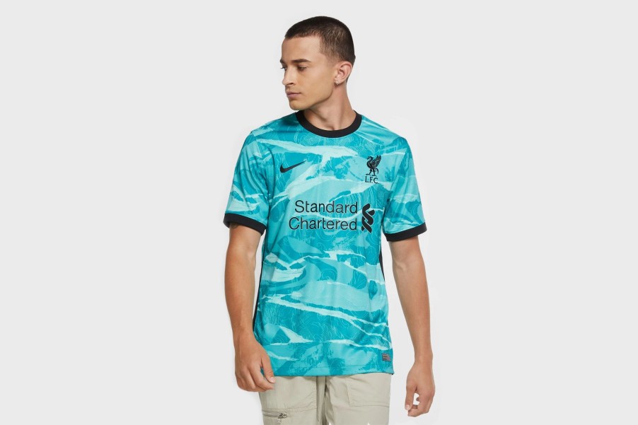 Apparel * | Nike Liverpool Fc 2020/21 Stadium Away Jersey (Hyper Turquoise/Black)