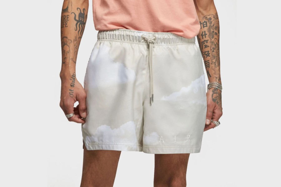 Apparel * | Jordan Essentials Men'S Statement Poolside Shorts (Light Orewood Brown/White)