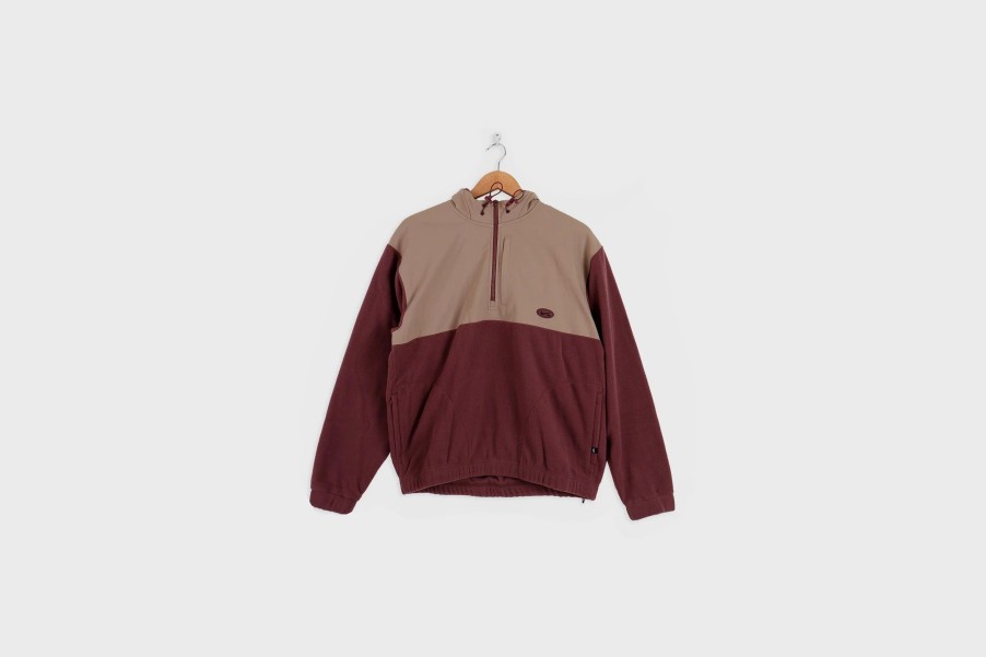 Apparel * | Nike Sb Therma-Fit Winterized Skate Top (Dark Wine/Khaki/Dark Wine)