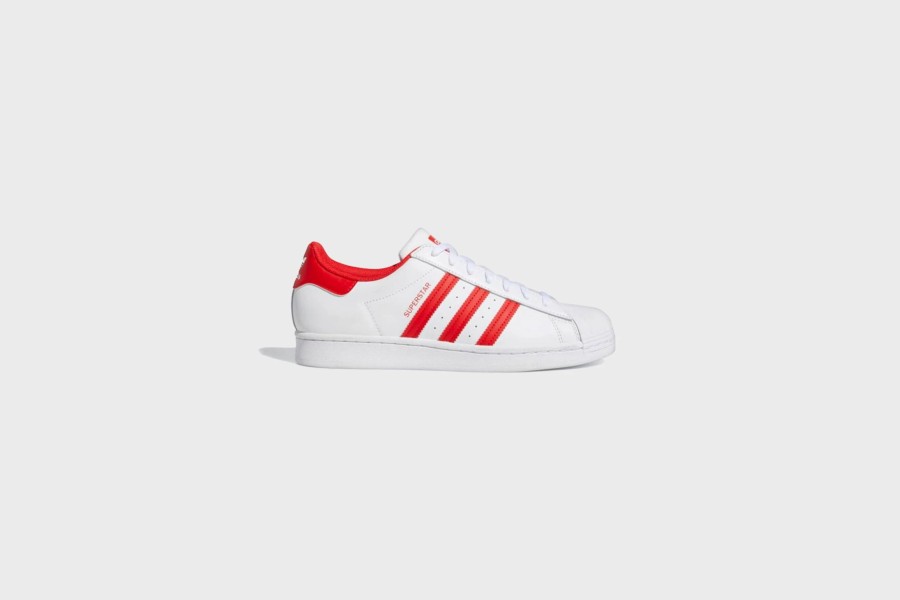 Sneakers * | Adidas Superstar (White/Red/White)