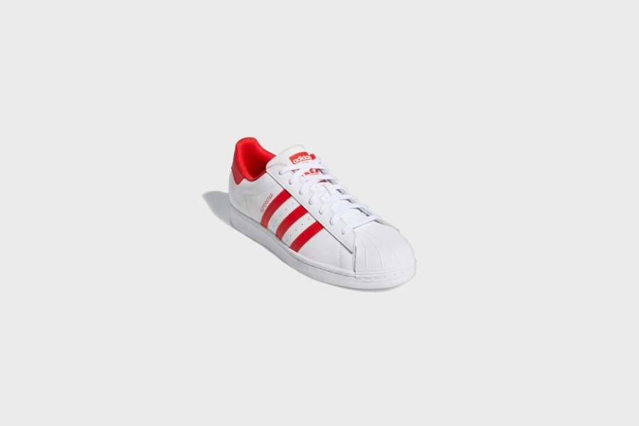 Sneakers * | Adidas Superstar (White/Red/White)