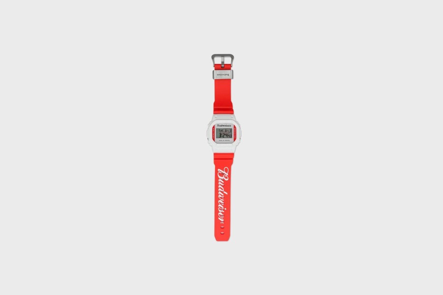 Accessories * | G-Shock X Budweiser Dw5600 (White/Red)