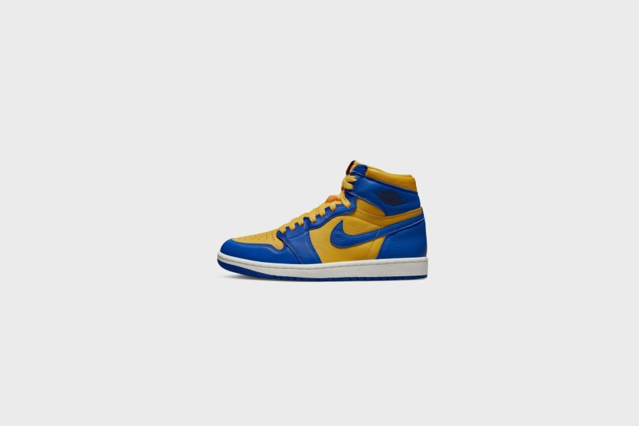 Sneakers * | Wmns Air Jordan 1 Retro Hi Og (Varsity Maize/Game Royal-Sail)