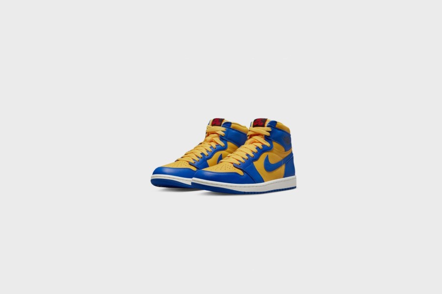 Sneakers * | Wmns Air Jordan 1 Retro Hi Og (Varsity Maize/Game Royal-Sail)