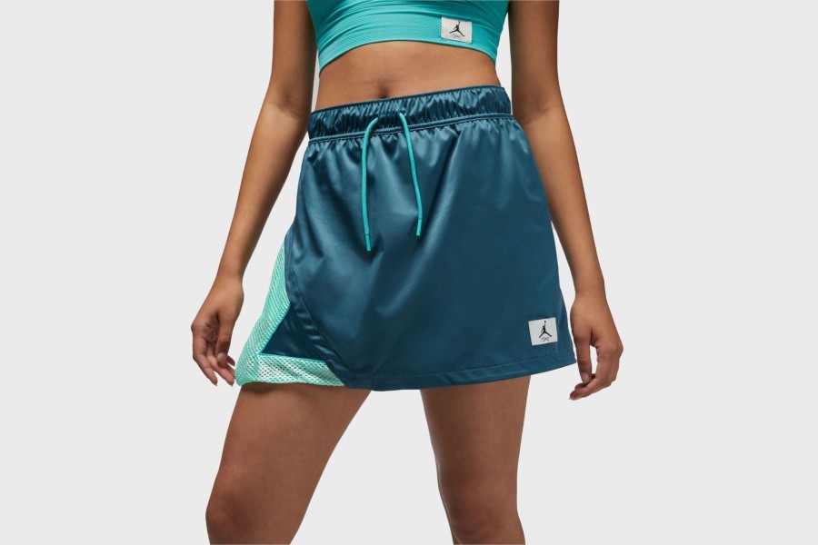 Wmns + Kids * | Wmns Jordan Essentials Skirt (Ash Green/Mint Foam/Washed Teal)