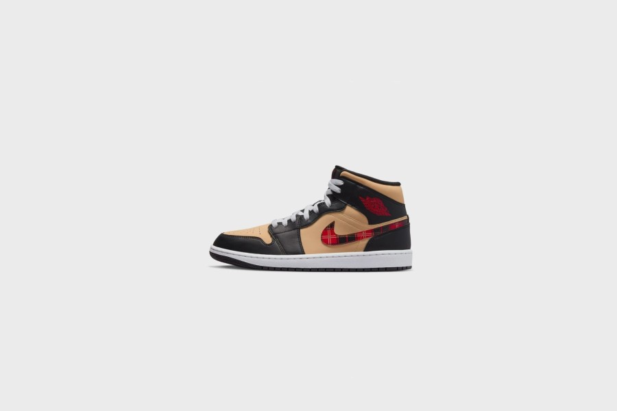 Sneakers * | Air Jordan 1 Mid Se (Black/Multi-Color-Sesame)