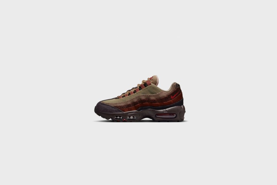 Sneakers * | Wmns Nike Air Max 95 (Brown Basalt/University Red)